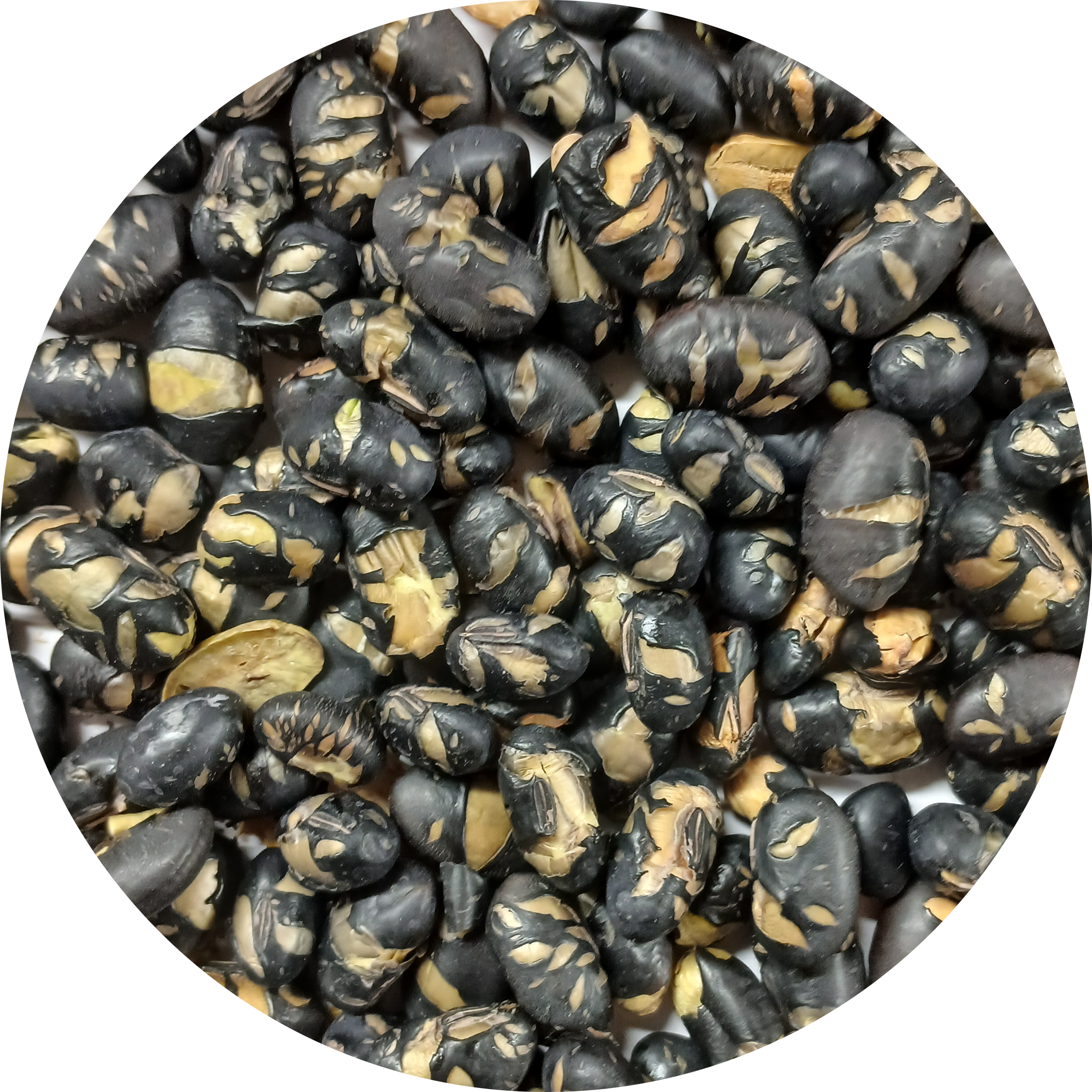 Zwarte sojabonen geroosterd licht gezouten