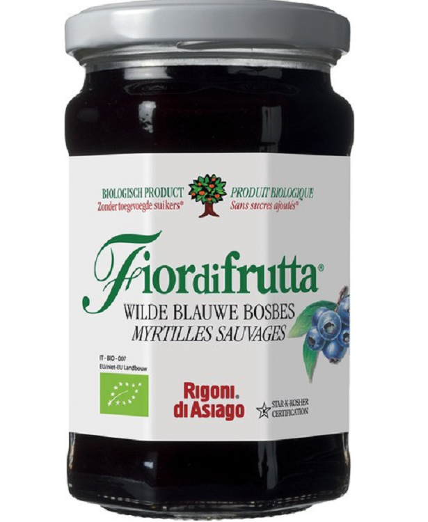 Blauwe bosbesjam biologisch 250 gram