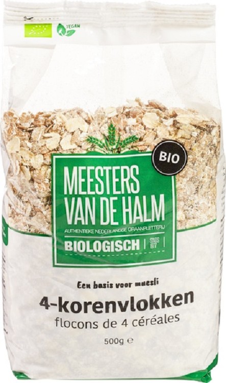 4 korenvlokken biologisch 500 gram