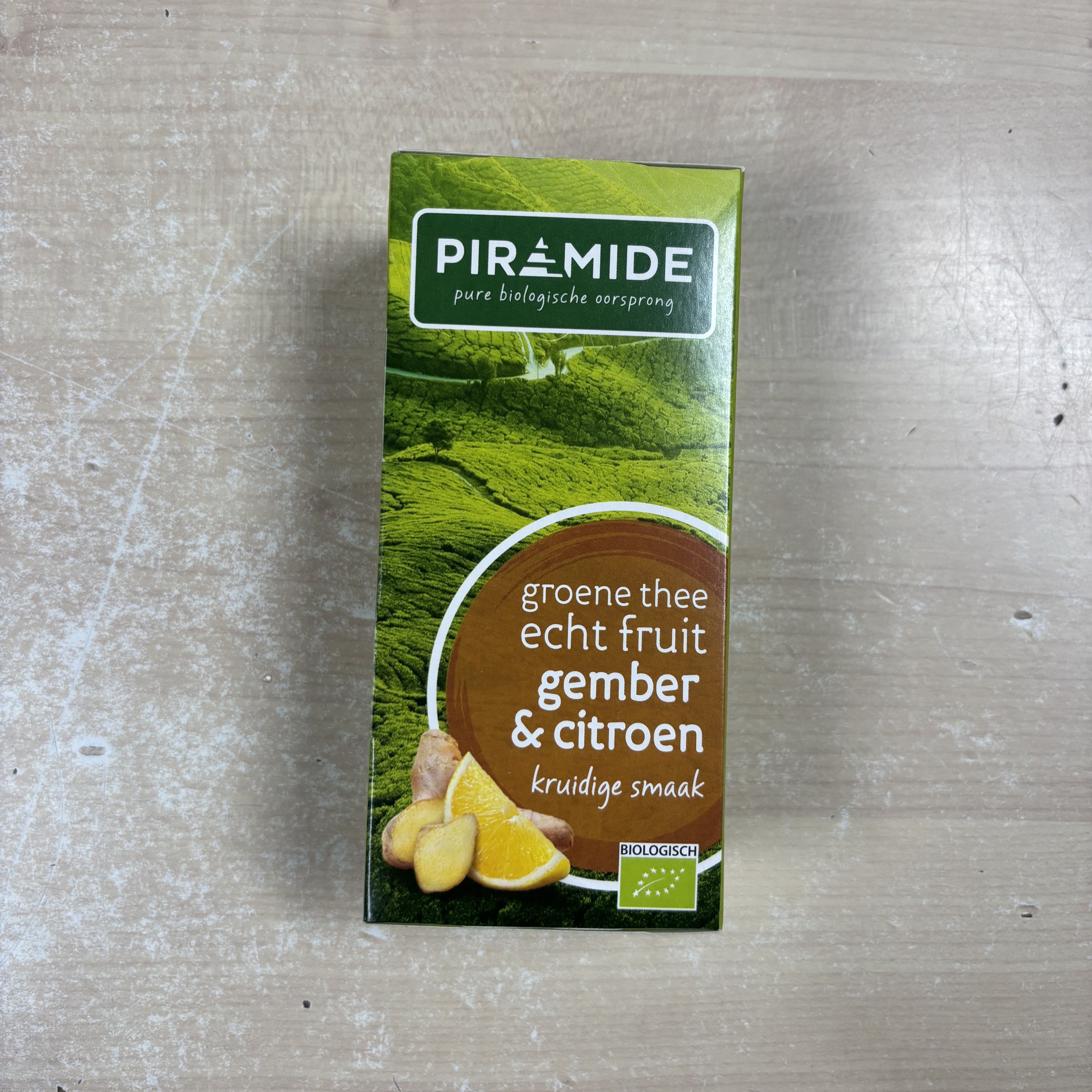 Groene thee gember - citroen biologisch 20 builtjes